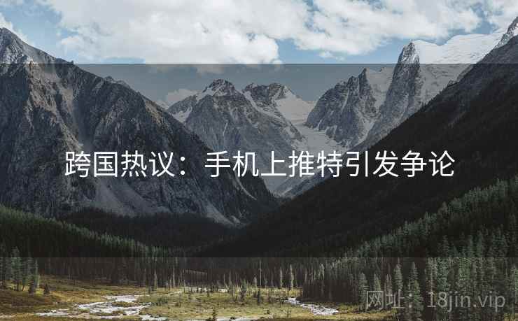 跨国热议：手机上推特引发争论  第2张