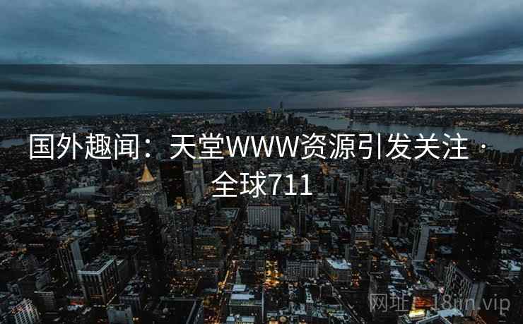 国外趣闻：天堂WWW资源引发关注 · 全球711  第2张