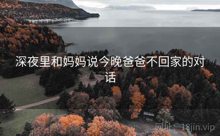 深夜里和妈妈说今晚爸爸不回家的对话 第2张 深夜里和妈妈说今晚爸爸不回家的对话 第2张