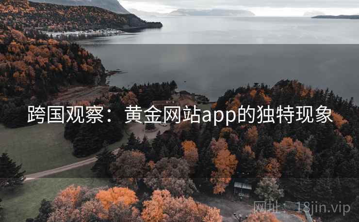 跨国观察:黄金网站app的独特现象 第2张 跨国观察:黄金网站app的独特现象 第2张