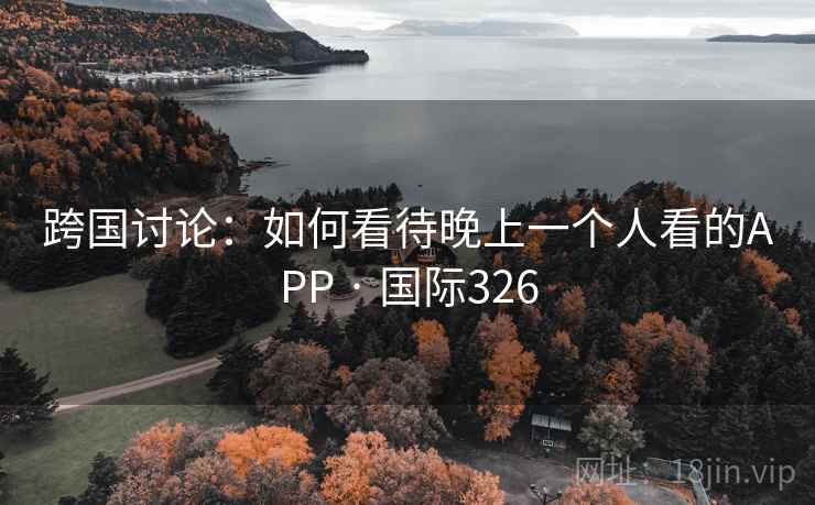 跨国讨论：如何看待晚上一个人看的APP · 国际326  第2张